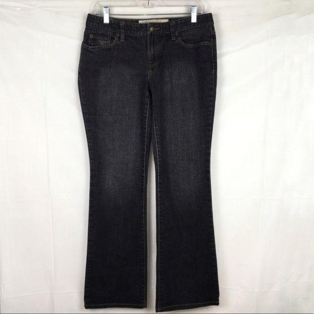 Ann Taylor Loft curvy boot jeans size 8 black